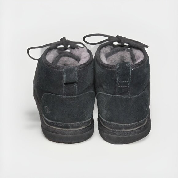 UGG 3236 Neumel Black Sheepskin Suede Lace Ankle Boot Shoe Mens EU 41 US 8 M main image 6
